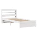 Miniatyrbilde 4 av 11: vidaXL Sengeramme med hodegavl hvit 75x190 cm heltre furu
