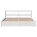 Miniatyrbilde 5 av 11: vidaXL Sengeramme med hodegavl hvit 180x200 cm heltre furu