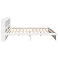 Miniatyrbilde 8 av 11: vidaXL Sengeramme med hodegavl hvit 180x200 cm heltre furu