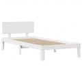 Pikkukuva 8 / 11: vidaXL Sängynrunko päädyllä valkoinen 75x190 cm täysi mänty