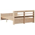 Miniatyrbilde 9 av 11: vidaXL Sengeramme med hodegavl 150x200 cm heltre furu