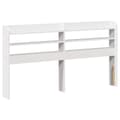 Miniatyrbilde 6 av 11: vidaXL Sengeramme med hodegavl hvit 140x200 cm heltre furu