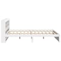 Miniatyrbilde 8 av 11: vidaXL Sengeramme med hodegavl hvit 160x200 cm heltre furu