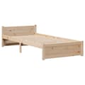 Miniatyrbilde 6 av 11: vidaXL Sengeramme med hodegavl 75x190 cm heltre furu
