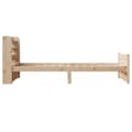 Miniatyrbilde 8 av 11: vidaXL Sengeramme med hodegavl 75x190 cm heltre furu