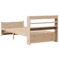 Miniatyrbilde 9 av 11: vidaXL Sengeramme med hodegavl 75x190 cm heltre furu