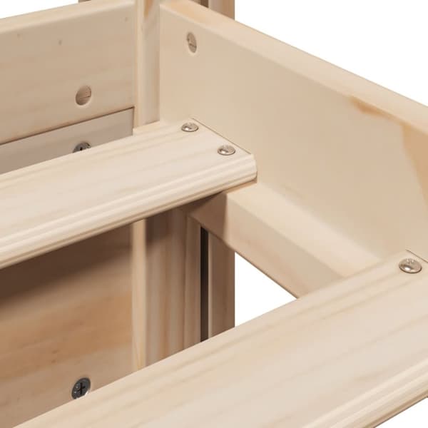vidaXL Sengeramme med hodegavl 75x190 cm heltre furu