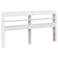 Miniatyrbilde 7 av 11: vidaXL Sengeramme med hodegavl hvit 140x190 cm heltre furu