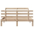 Miniatyrbilde 5 av 11: vidaXL Sengeramme med hodegavl 140x190 cm heltre furu