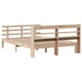 Miniatyrbilde 9 av 11: vidaXL Sengeramme med hodegavl 140x190 cm heltre furu