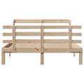 Miniatyrbilde 5 av 11: vidaXL Sengeramme med hodegavl 150x200 cm heltre furu
