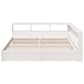 Miniatyrbilde 6 av 11: vidaXL Seng med bokhylle uten madrass 160x200 cm heltre furu