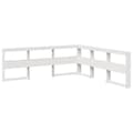 Miniatyrbilde 7 av 11: vidaXL Seng med bokhylle uten madrass 160x200 cm heltre furu