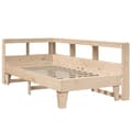 Miniatyrbilde 4 av 11: vidaXL Seng med bokhylle uten madrass 90x190 cm heltre furu