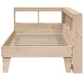 Miniatyrbilde 6 av 11: vidaXL Seng med bokhylle uten madrass 90x190 cm heltre furu
