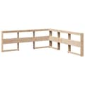 Miniatyrbilde 9 av 11: vidaXL Seng med bokhylle uten madrass 90x190 cm heltre furu