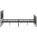 Miniatyrbillede 8 af 11: vidaXL sengeramme uden madras 183x213 cm metal røget egetræsfarve