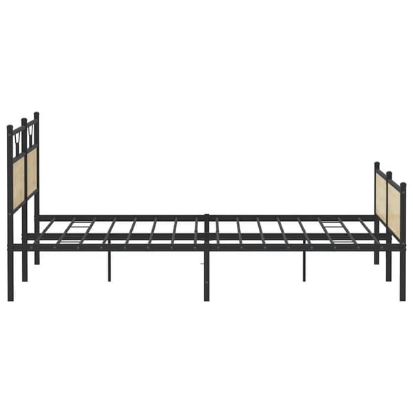 vidaXL sengeramme uden madras 193x203 cm metal sonoma-eg