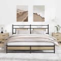 Miniatyrbillede 2 af 11: vidaXL sengeramme uden madras 180x200 cm metal sonoma-eg
