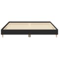 Miniatyrbilde 6 av 11: vidaXL Sengeramme uten madrass svart 200x200 cm konstruert tre