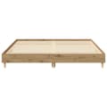 Miniatyrbilde 6 av 11: vidaXL Sengeramme uten madrass artisan eik 200x200 cm konstruert tre