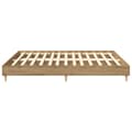 Miniatyrbilde 7 av 11: vidaXL Sengeramme uten madrass artisan eik 200x200 cm konstruert tre