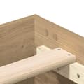 Miniatyrbilde 9 av 11: vidaXL Sengeramme uten madrass artisan eik 200x200 cm konstruert tre