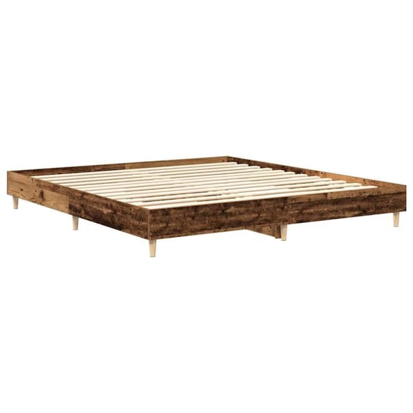 vidaXL Sengeramme uten madrass gammelt tre 200x200 cm konstruert tre