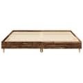 Miniatyrbilde 6 av 11: vidaXL Sengeramme uten madrass gammelt tre 200x200 cm konstruert tre