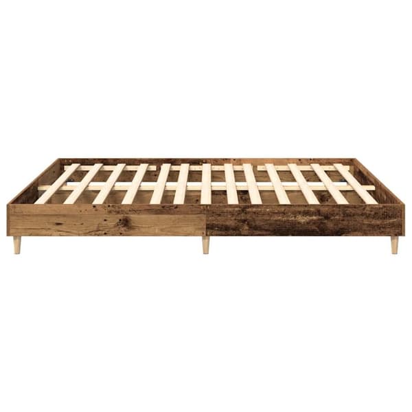 vidaXL Sengeramme uten madrass gammelt tre 200x200 cm konstruert tre