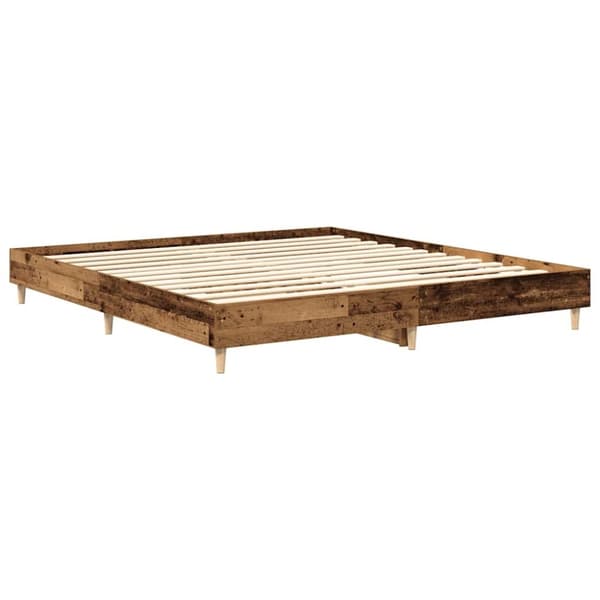 vidaXL Sengeramme uten madrass gammelt tre 200x200 cm konstruert tre