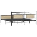 Miniatyrbilde 9 av 11: vidaXL Sengeramme i metall uten madrass sonoma eik 183x213 cm