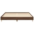 Miniatyrbilde 6 av 11: vidaXL Sengeramme uten madrass brun eik 200x200 cm konstruert tre