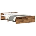 Miniatyrbilde 3 av 11: vidaXL Sengeramme uten madrass gammelt tre 150x200 cm konstruert tre