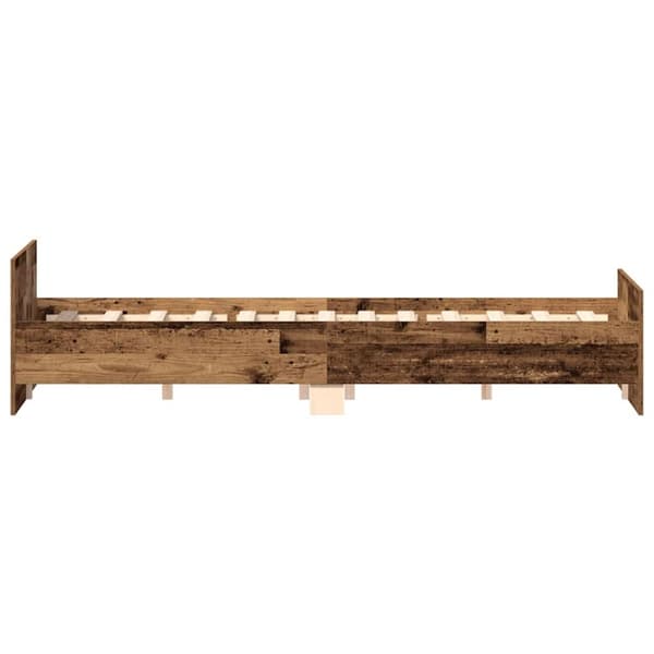 vidaXL Sengeramme uten madrass gammelt tre 150x200 cm konstruert tre