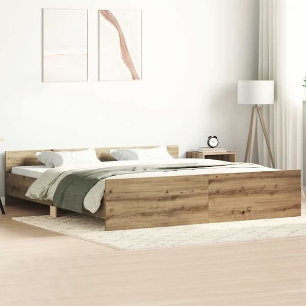 vidaXL sengestel uden madras 180x200 cm konstrueret træ kunsteg