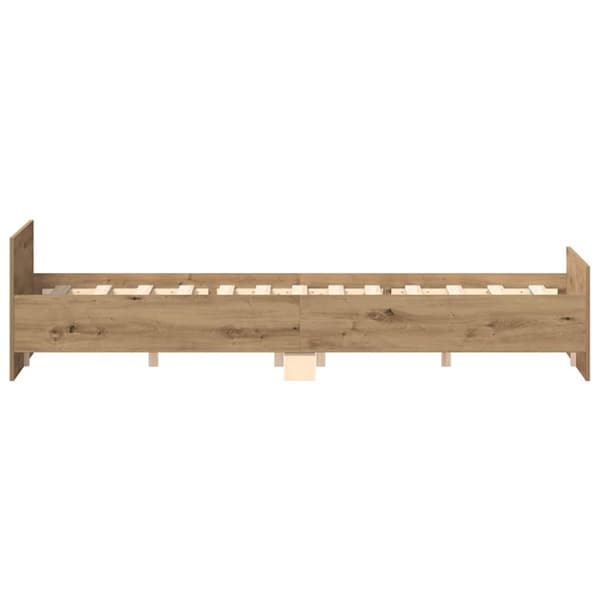 vidaXL sengestel uden madras 120x200cm konstrueret træ kunsteg