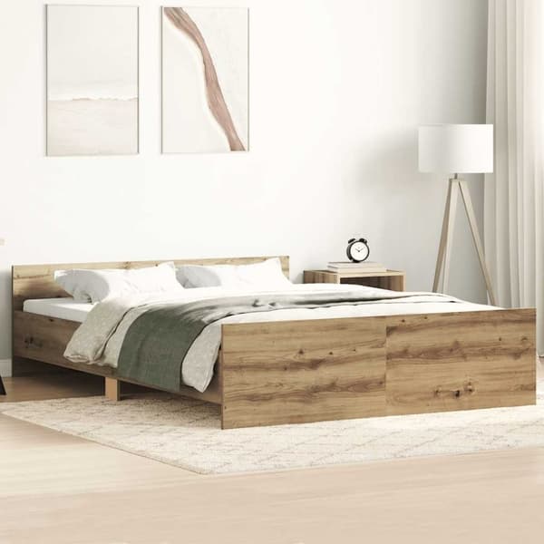 vidaXL sengestel uden madras 120x200cm konstrueret træ kunsteg