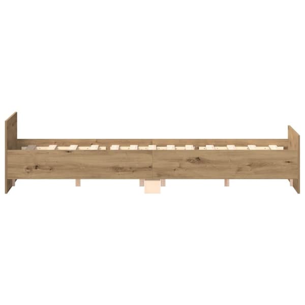 vidaXL sengestel uden madras 140x190cm konstrueret træ kunsteg