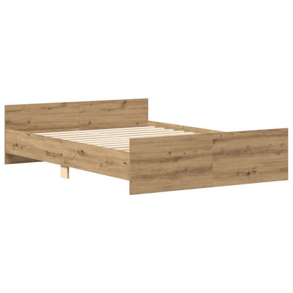 vidaXL sengestel uden madras 135x190cm konstrueret træ kunsteg