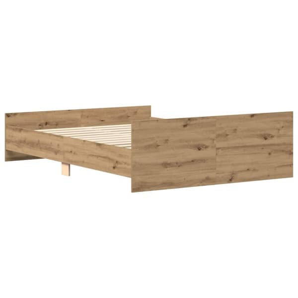 vidaXL sengestel uden madras 135x190cm konstrueret træ kunsteg