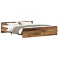 Miniatyrbilde 3 av 11: vidaXL Sengeramme uten madrass gammelt tre 180x200 cm konstruert tre