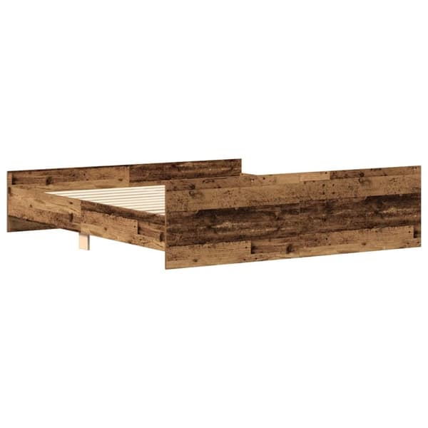 vidaXL Sengeramme uten madrass gammelt tre 180x200 cm konstruert tre