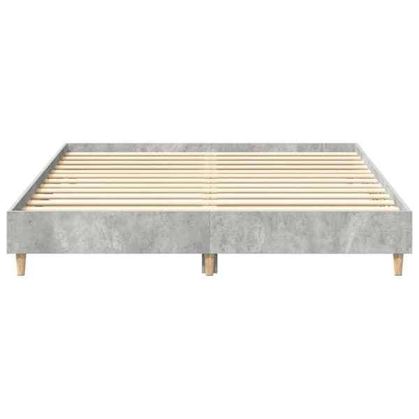 vidaXL sengestel uden madras 140x200 cm konstrueret træ betongrå