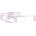 Miniatyrbilde 11 av 11: vidaXL Sengeramme uten madrass artisan eik 160x200 cm konstruert tre