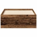 Miniatyrbilde 6 av 11: vidaXL Sengeramme uten madrass gammelt tre 90x200 cm konstruert tre