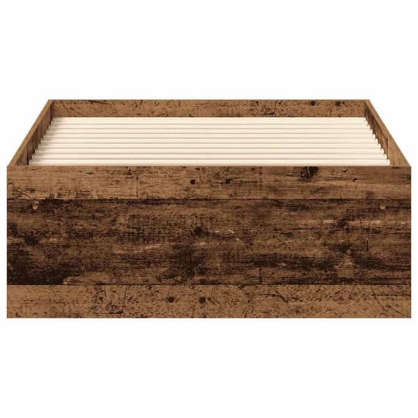 vidaXL Sengeramme uten madrass gammelt tre 90x200 cm konstruert tre