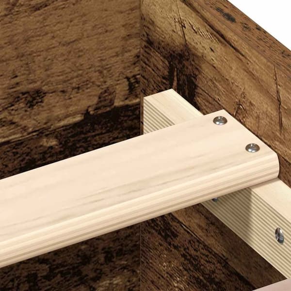 vidaXL Sengeramme uten madrass gammelt tre 140x190 cm konstruert tre