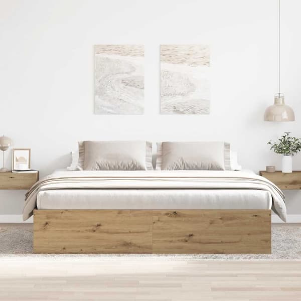 vidaXL sengestel uden madras 180x200 cm konstrueret træ kunsteg