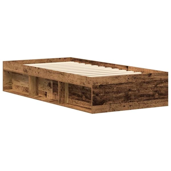 vidaXL Sengeramme uten madrass gammelt tre 90x190 cm konstruert tre